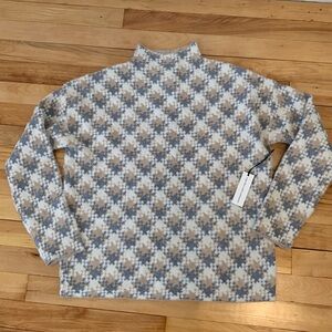 Cupcakes and Cashmere Mock Neck Sweater - Size L - Soft and Fuzzy